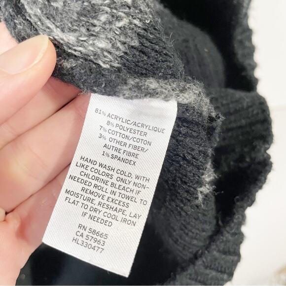 Hinge Sweater Dress Small Black Gray - Picture 5 of 5